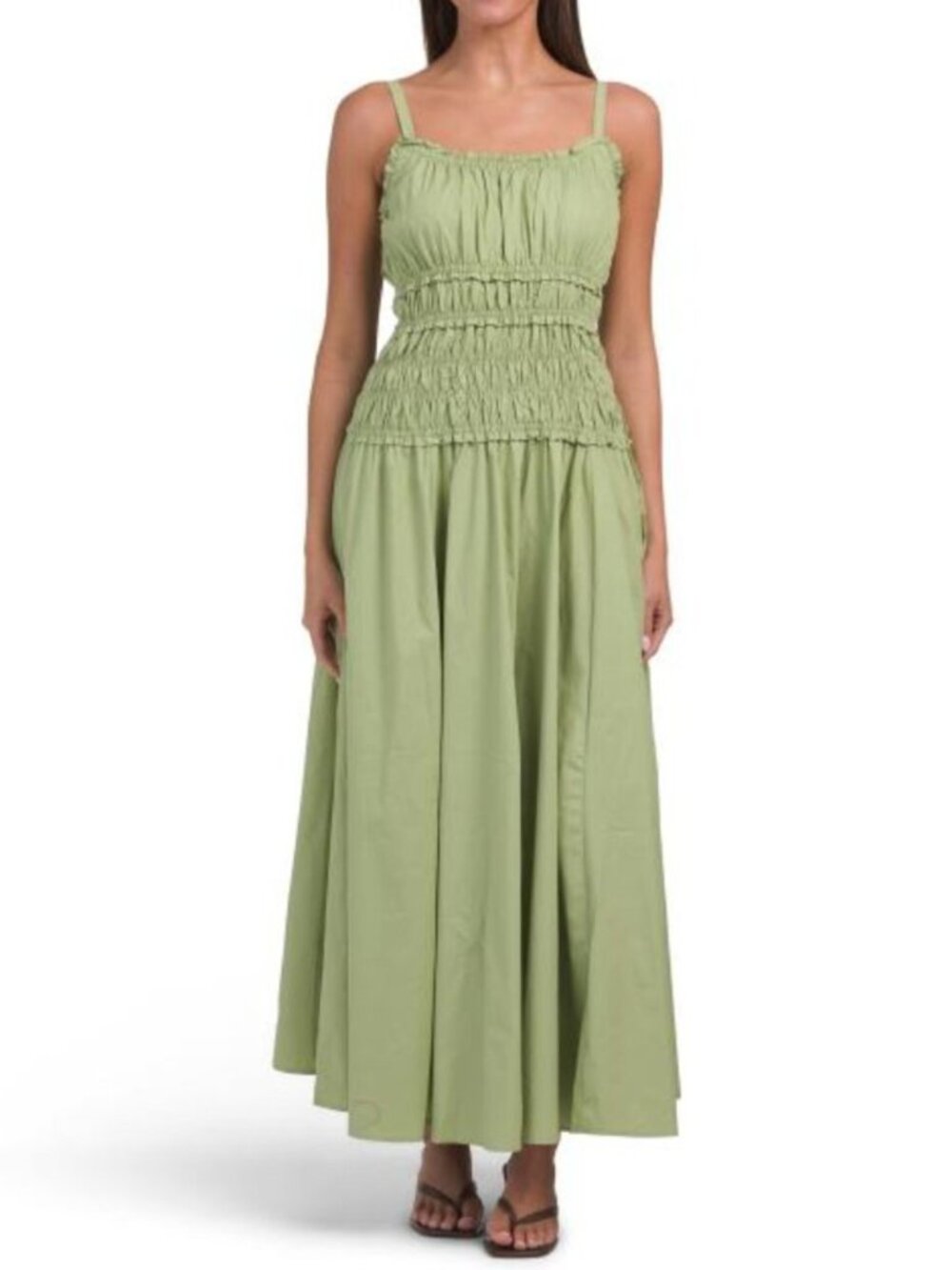 WHITE CLOSET Sleeveless Drop Waist Maxi Dress
